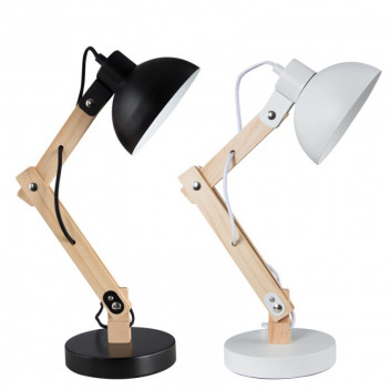 BRIGHTSTAR DESK LIGHT BLACK WOOD