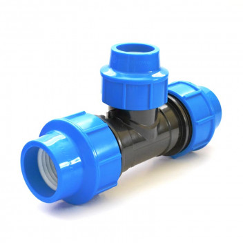 TEE REDUCE COMPRESSION HDPE 40X25X40MM