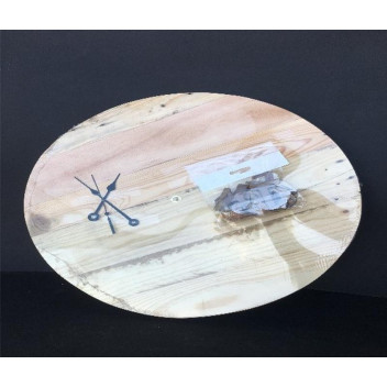 WOOD  38144  PALLET CLOCK COMBO  600MM