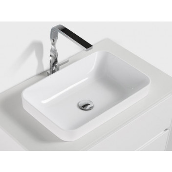 CLEAR CUBE MADRID BASIN 520X335X60MM