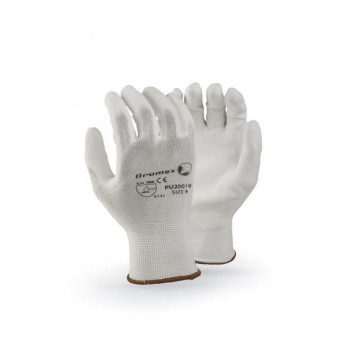 MATSAFE GLOVE NYLON WHITE PU GENERAL PURPOSE PP