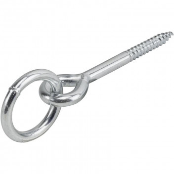GALVANIZED STEEL RING BAR WITH WOOD THREAD 98X40MM