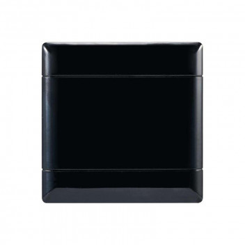 NEU BLACK BLANK COVER PLATE 100X100MM