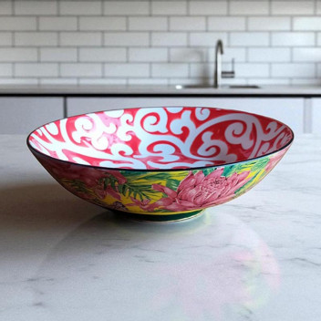 DISH SERVING ETHNIC 20495  ROUND 30CM