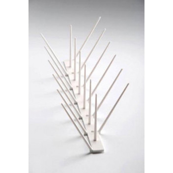 UV RESISTANT WHITE POLYCARBONATE ANTI-BIRD SPIKE 33.3CM