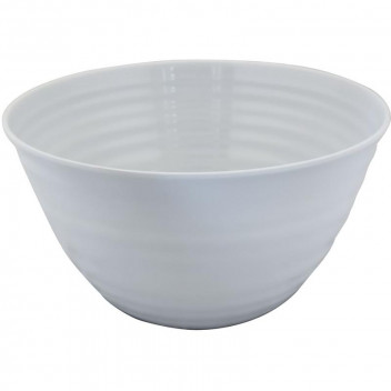WHITE MELAMINE SALAD BOWL 27X14.5CM
