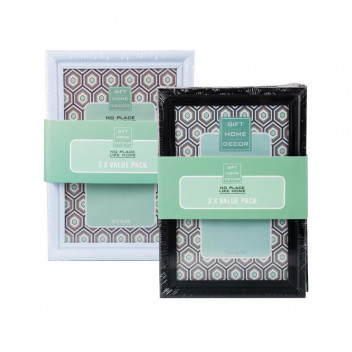 PHOTO FRAME ASSORTED  3-PACK  10X15CM