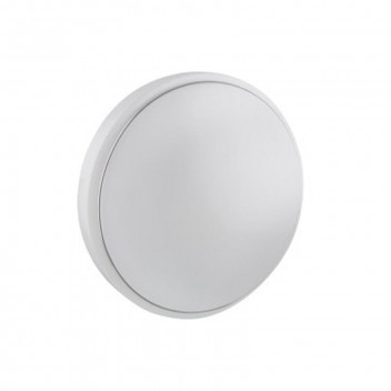 EUROLUX COOL WHITE 18W LED SILVER TRIM RING ROUND WHITE CEILING LIGHT