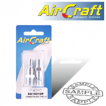 AIRCRAFT CONNECTOR ARO TYPE 1/4\' MALE 2PACK