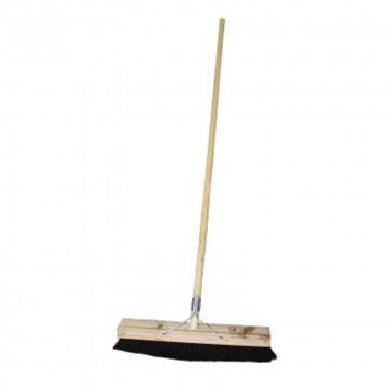 ACADEMY PLATFORM COCO FIBRE BROOM WITH BLACK HANDLE 460MM