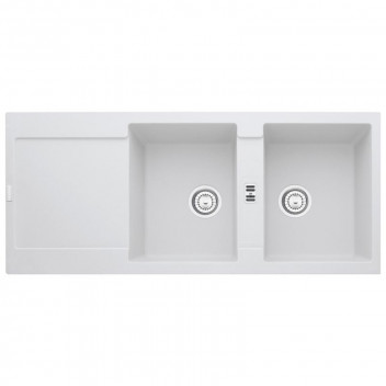 FRANKE MARIS SINK D/BOWL INSERT WHITE INCL WASTE FITTINGS 1160X510X200