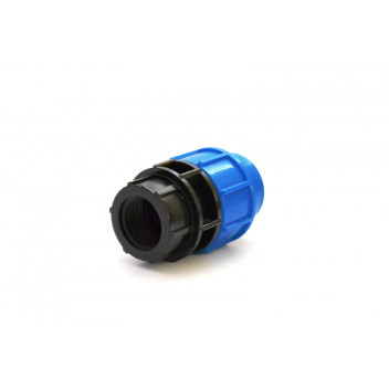 ADAPTOR COMPRESSION HDPE FEMALE 16BAR 25MM X1/2INCH 15MM