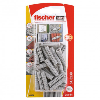 FISCHER WALL PLUG 30PER PACK
