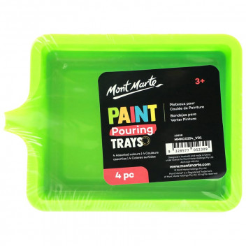 MONT MARTE KIDS PAINT POURING TRAYS 4 PIECE