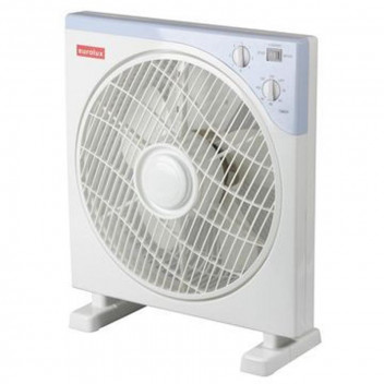 EUROLUX WHITE 3 SPEED BOX FAN 30CM