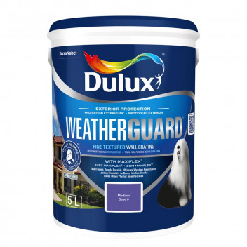 BASEPAINT FINE TEXTURE MEDIUM BASE 8 WEATHERGUARD 5L DULUX