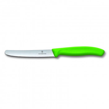 VICTORINOX TOMATO AND TABLE KNIFE ROUND GREEN