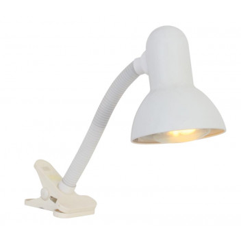 EUROLUX STUDENT DESK LIGHT WITH CLAMP 120MM WHITE