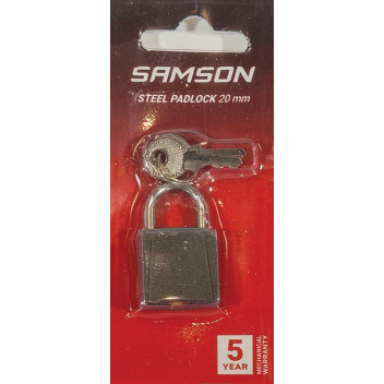 BOLTFIX IRON PADLOCK 20MM SAMSON.