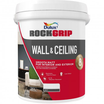 DULUX ROCKGRIP GOLDEN PATH WALL CEILING PVA PAINT 20L