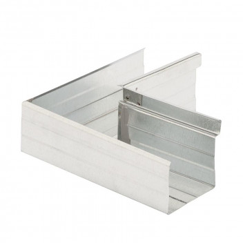 INTERNAL SQUARE CORNER GUTTER 0.5X125X100MM