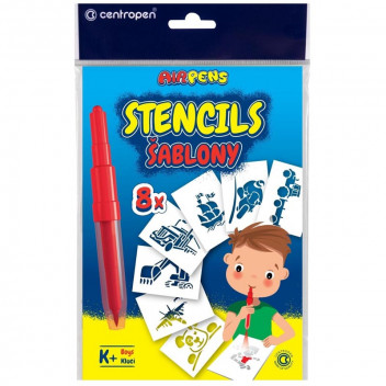 STENCIL KIDDIES  9996/18 BOYS 8PIECE