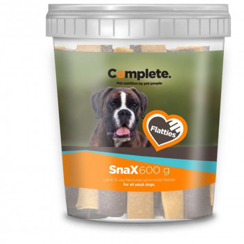 COMPLETE SEMI-MOIST LAMB AND VEG FLATTIES DOG TREAT 600G