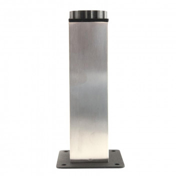 FIT LEG SQUARE SATIN CHROME 100MM