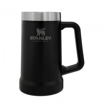 STANLEY MATT BLACK BIG GRIP BEER STEIN 700ML