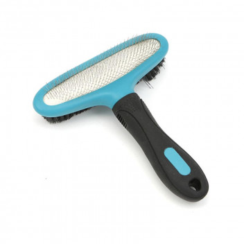 BRUSH PET GROOMING BOUBLE-SIDED SLICKER.