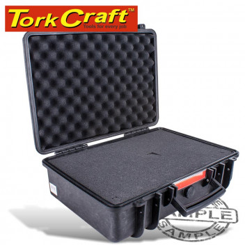 TORK CRAFT BLACK COMPOUND PVC HARD CASE WITH FOAM 460X355X175MM