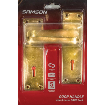 BOLTFIX VICTORIAN SCROLL LOCK SET STAIN NICKEL 6INCH SAMSON.