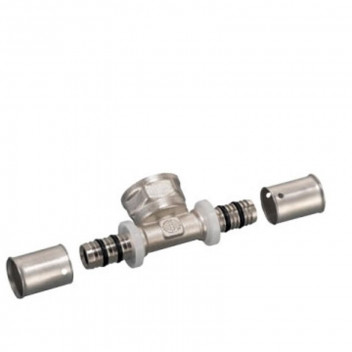 RIFENG NICKEL PLATED FEMALE TEE 16MMX1/2INCH