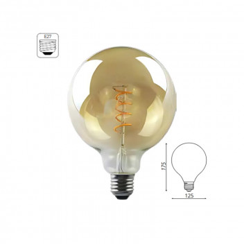 OLITE GOLD DIMMABLE E27 LED FILAMENT BULB G125 5W