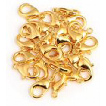 GOLD LOBSTER FINDINGS 12MM 12PIECE