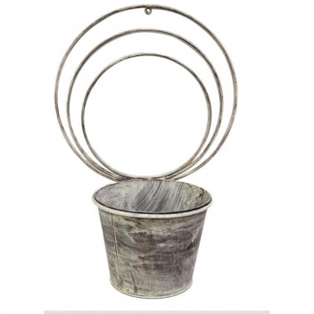 CIRCLES WALL PLANT HOLDER 35X19X49CM