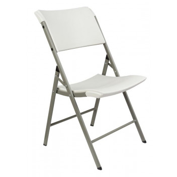 CHAIR FOLDING HDPE WHITE