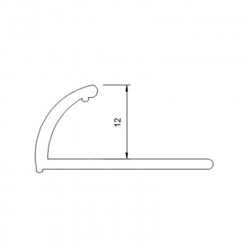 PUTTY QUADRANT EDGE TRIM DECOR   12MM X 2.5M