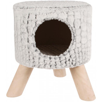 VALEMOUNT SNAKE SUEDE PET BED GREY 38X38X45CM.