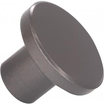 DARK GREY FLAT BUTTON KNOB 30MM