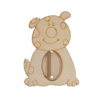 WOOD DOG PICTURE FRAME