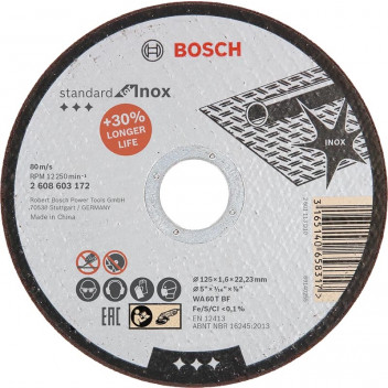 BOSCH INOX CUTTING DISC 125X1.6X22.23MM