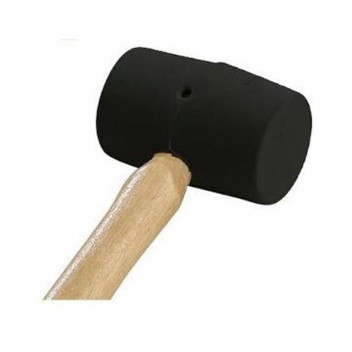 M-TOOL BLACK RUBBER MALLET  340 GRAMS