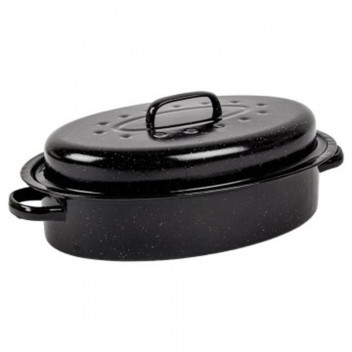 KAUFMANN OVAL BRAAI PAN 37.5X26.25X6.2 MM 5L