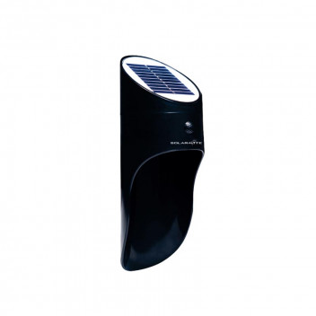 SOLARMATE BLACK SOLAR WALL LIGHT WITH DAY AND NIGHT SENSOR 5 WATT