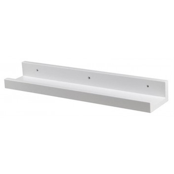 WHITE GALLERY SHELF 50X10X4.5CM