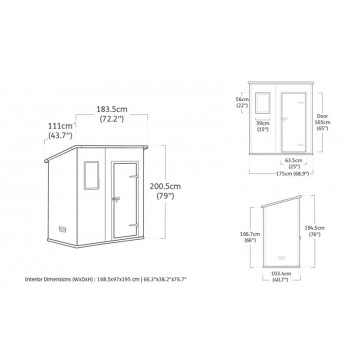 KETER 6X4 MANOR SHED 184X112X200.5CM