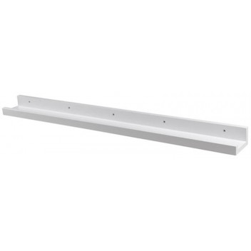 WHITE GALLERY SHELF 400X10X4.5CM