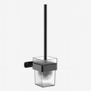 BLACK ONYX TOILET BRUSH SET