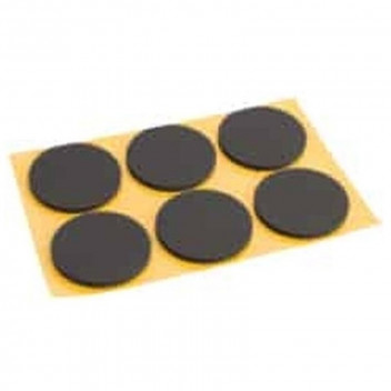 SAFETOP BUMPER ROUND WHITE  20X2.5MM 12PP NON-SLIP ADHESIVE